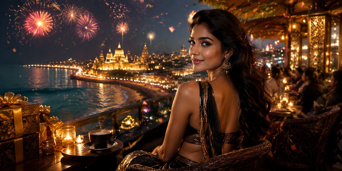 VIP player enjoying night market casino bonuses in India with neon lights